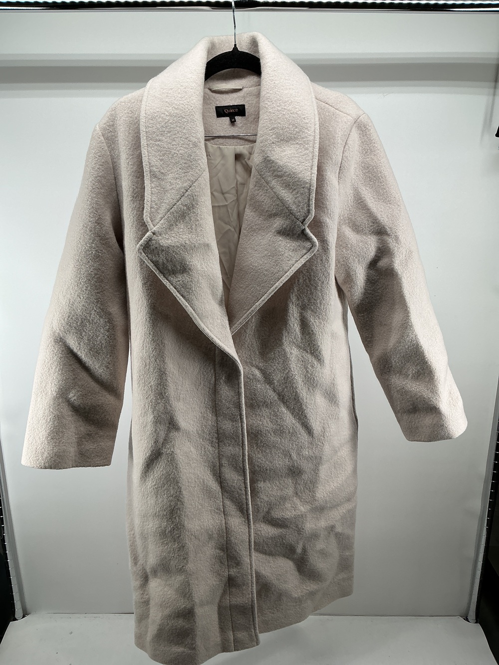 100% Merino Wool Shawl Collar Long Coat